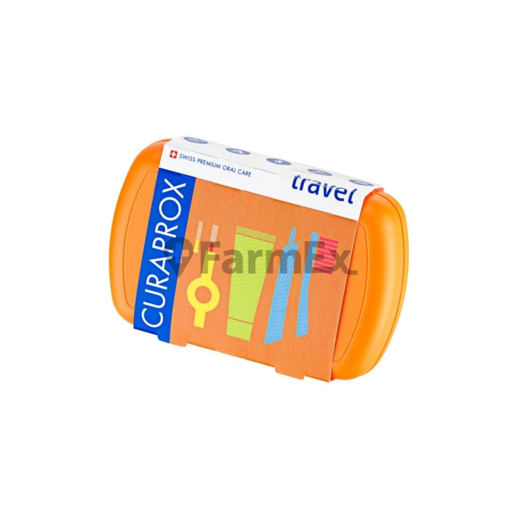 Curaprox "Travel Set Naranja" x 3 accesorios en su interior Curaprox